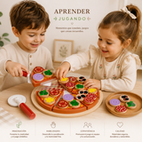 Crea tu pizza Montessori – Cocina Creativa con Ingredientes de Madera