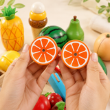Set de Comidas Montessori: Alimentos de Madera para la Tiendita