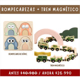 Pack "Encajes & Aventuras  Búho  +  Tren Magnético"