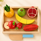 Set de Comidas Montessori: Alimentos de Madera para la Tiendita