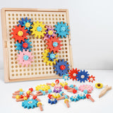 Engranajes de Construccion Montessori – Juego de Ingeniería Temprana