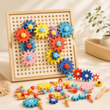 Engranajes de Construcción Montessori: Juego de Ingeniería Temprana