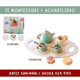 Pack Té Montessori de Madera + Acuarelibro