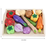 Set de Comidas Montessori – Comida de Madera para la Tiendita