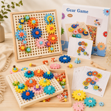 Engranajes de Construcción Montessori: Juego de Ingeniería Temprana