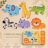 Pack Mini Puzzles Animales: Elige 3, 4 ó 5