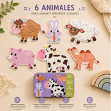 Pack Mini Puzzles Animales: Elige 3, 4 ó 5