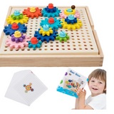Engranajes de Construccion Montessori – Juego de Ingeniería Temprana