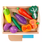 Set de Comidas Montessori – Comida de Madera para la Tiendita