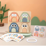 Puzzle Buho Montessori 3D