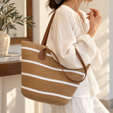 Bolso Caqui Rayado