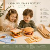 Pack Lúdico: Juego de Hamburguesas + Bowling para desafiar mente y movimiento