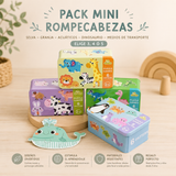 Pack Mini Puzzles Animales: Elige 3, 4 ó 5