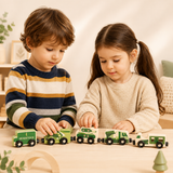 Tren Magnético Montessori – Conexión de Vagones y Aprendizaje Temprano