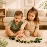 Tren Magnético Montessori – Conexión de Vagones y Aprendizaje Temprano