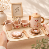 Pack Dulce Hora del Té Montessori + Tren Magnético de Madera Montessori