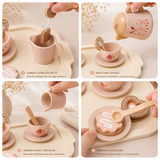 Pack Dulce Hora del Té Montessori + Tren Magnético de Madera Montessori
