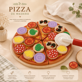 Crea tu pizza Montessori – Cocina Creativa con Ingredientes de Madera