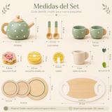 Set de Té Montessori de Madera – Juego Imaginativo y Desarrollo Social