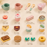 Té y pastelitos Montessori - Juego de Madera para Imaginación y Socialización