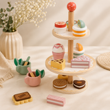 Té y pastelitos Montessori - Juego de Madera para Imaginación y Socialización