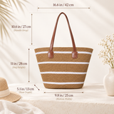 Bolso Caqui Rayado