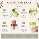 Pack Mamadera con Estilo + 2 Baberos de Algodón Orgánico + Mordedor de Regalo