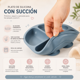 Pack Mamá PRO: Babero + Plato + Bowl + Cubiertos + Vaso Antiderrame + Mordedor de Frutas de Regalo