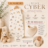 Saco de dormir: Algodón 100% Orgánico Más Babero de Algodon de Regalo