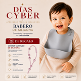 BABERO DE SILICONA MÁS CORREA MULTIUSO DE REGALO