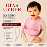 BABERO DE SILICONA MÁS CORREA MULTIUSO DE REGALO