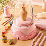 Torno de Alfarería para Niños – Kit Creativo Montessori con Herramientas y Pinturas
