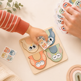 Puzzle Buho Montessori 3D