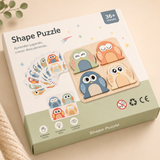Puzzle Buho Montessori 3D