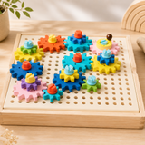 Engranajes de Construcción Montessori: Juego de Ingeniería Temprana