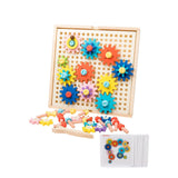 Engranajes de Construccion Montessori – Juego de Ingeniería Temprana