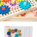 Engranajes de Construccion Montessori – Juego de Ingeniería Temprana